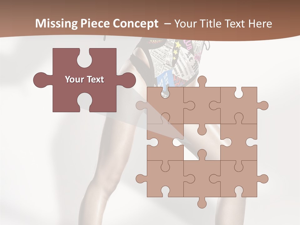 A Woman In High Heels Is Dancing On A White Background PowerPoint Template