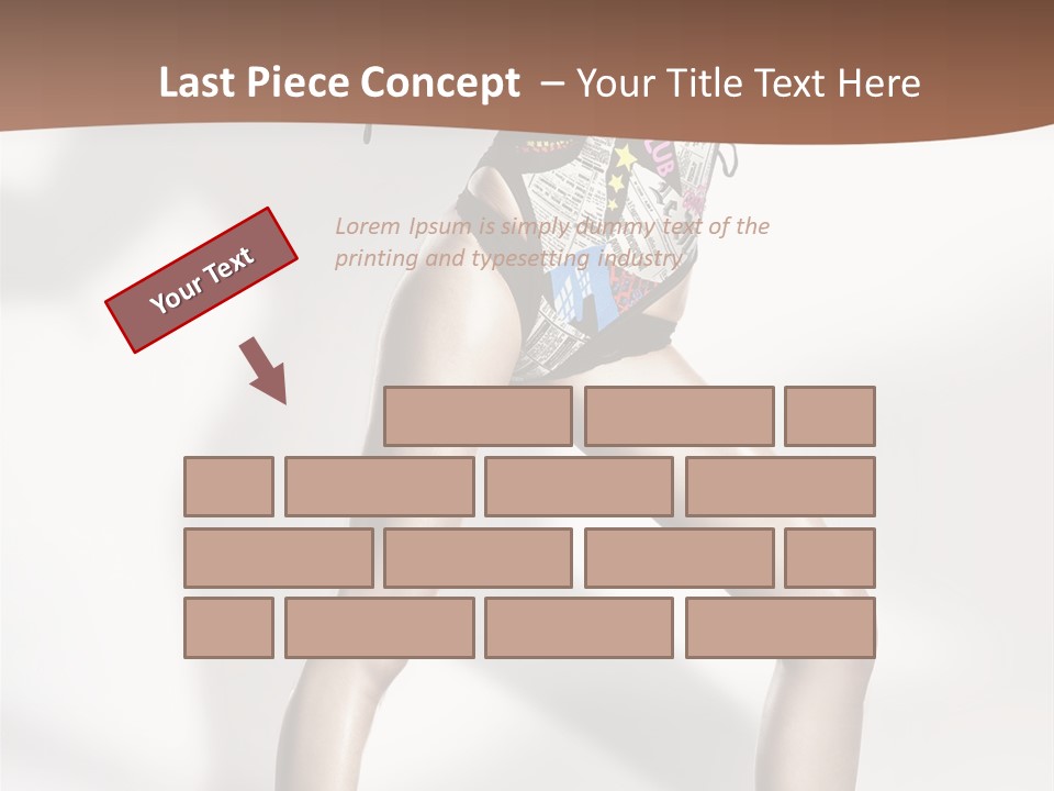 A Woman In High Heels Is Dancing On A White Background PowerPoint Template