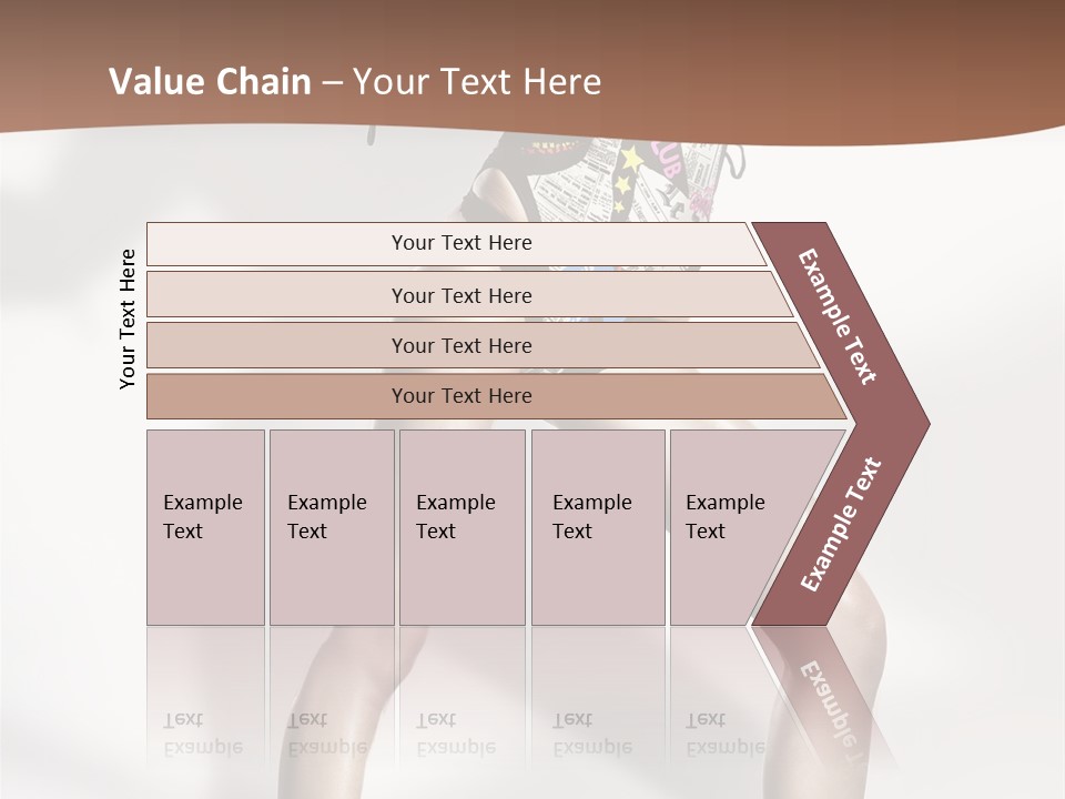 A Woman In High Heels Is Dancing On A White Background PowerPoint Template