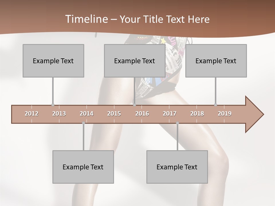 A Woman In High Heels Is Dancing On A White Background PowerPoint Template