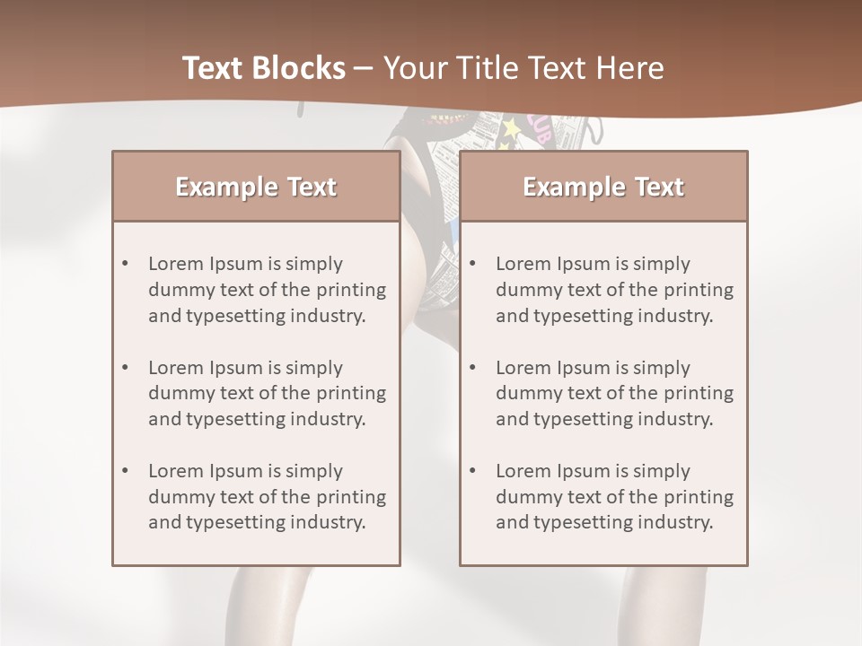 A Woman In High Heels Is Dancing On A White Background PowerPoint Template