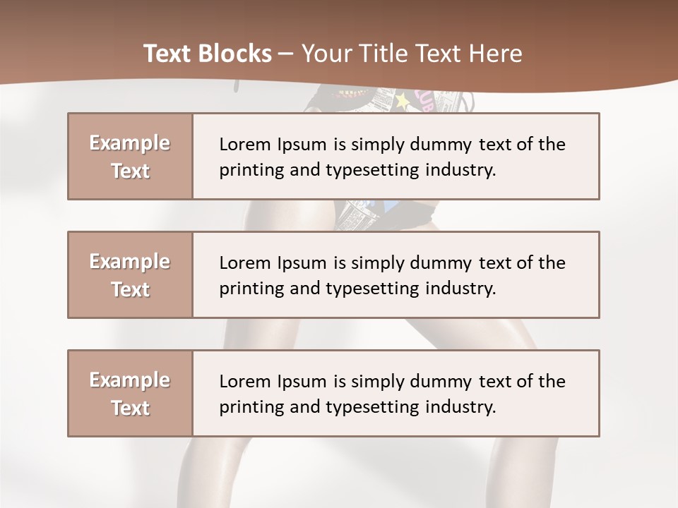 A Woman In High Heels Is Dancing On A White Background PowerPoint Template