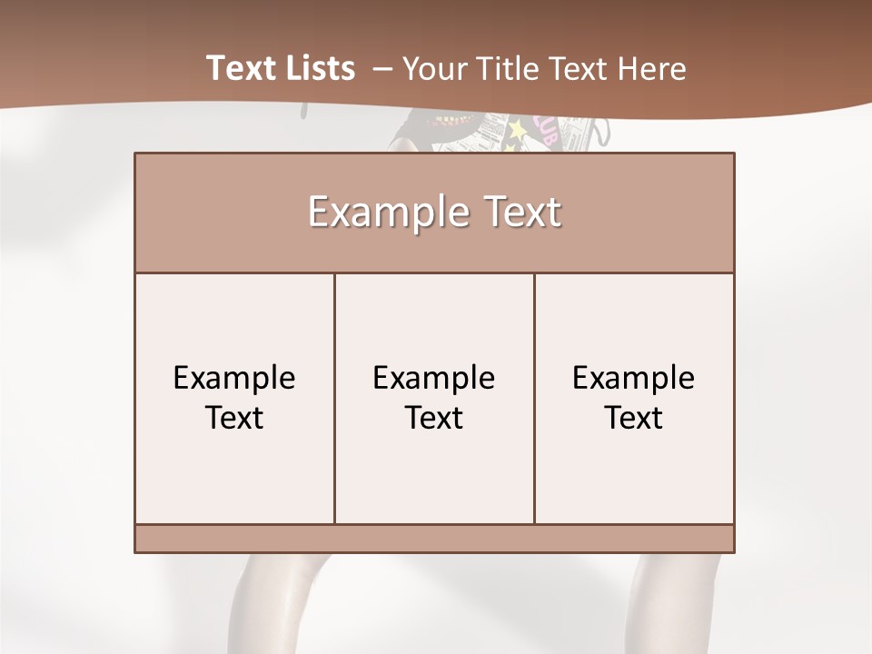 A Woman In High Heels Is Dancing On A White Background PowerPoint Template