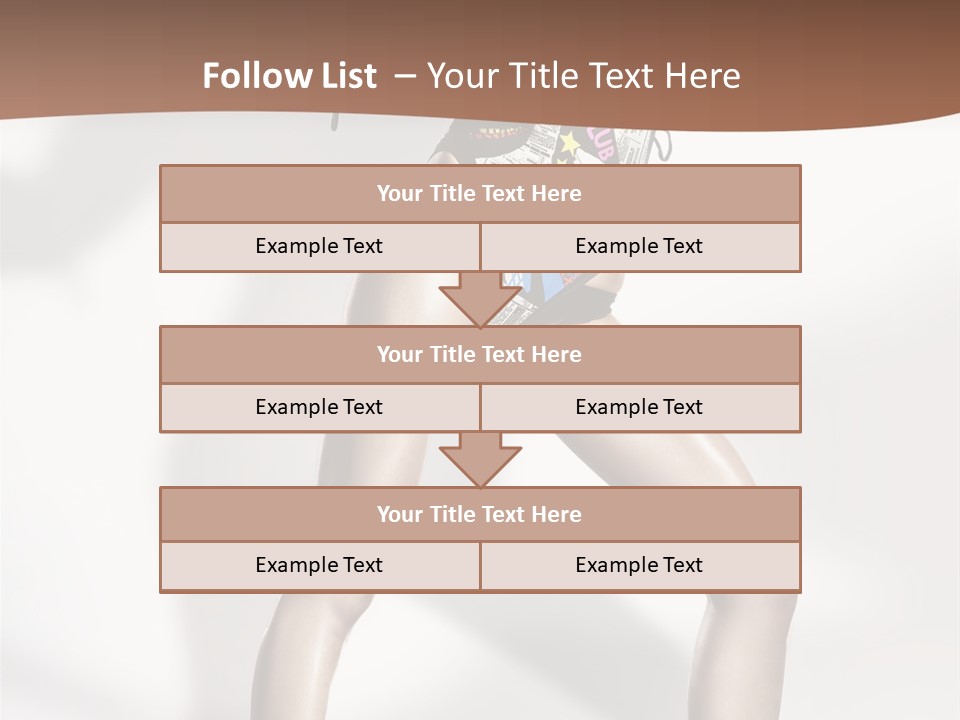 A Woman In High Heels Is Dancing On A White Background PowerPoint Template