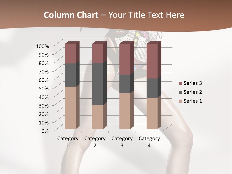 A Woman In High Heels Is Dancing On A White Background PowerPoint Template