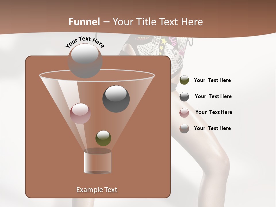 A Woman In High Heels Is Dancing On A White Background PowerPoint Template