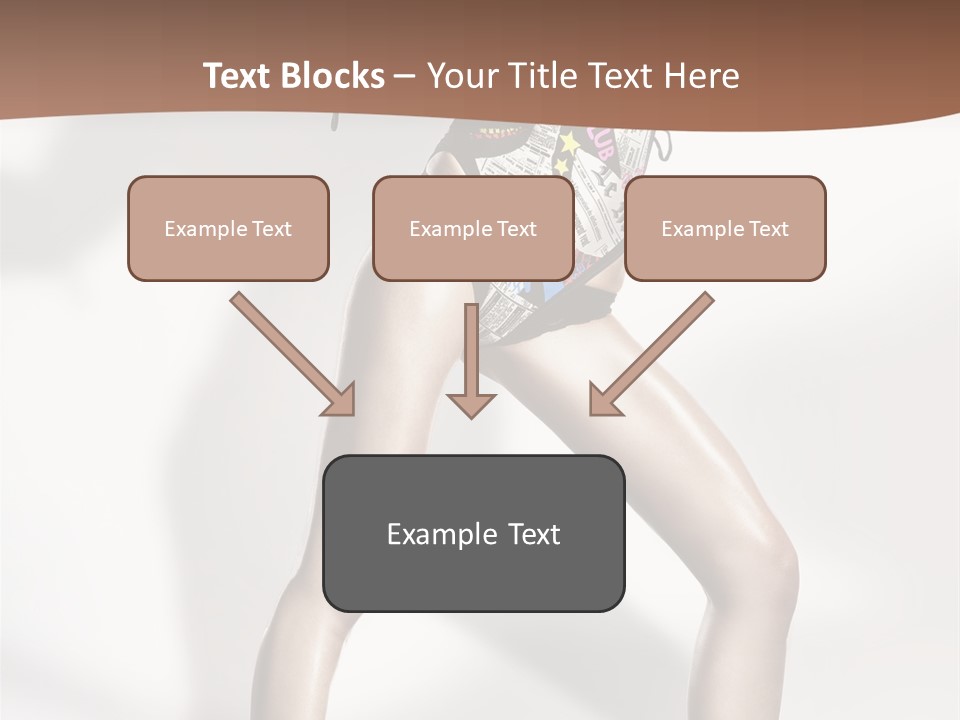 A Woman In High Heels Is Dancing On A White Background PowerPoint Template