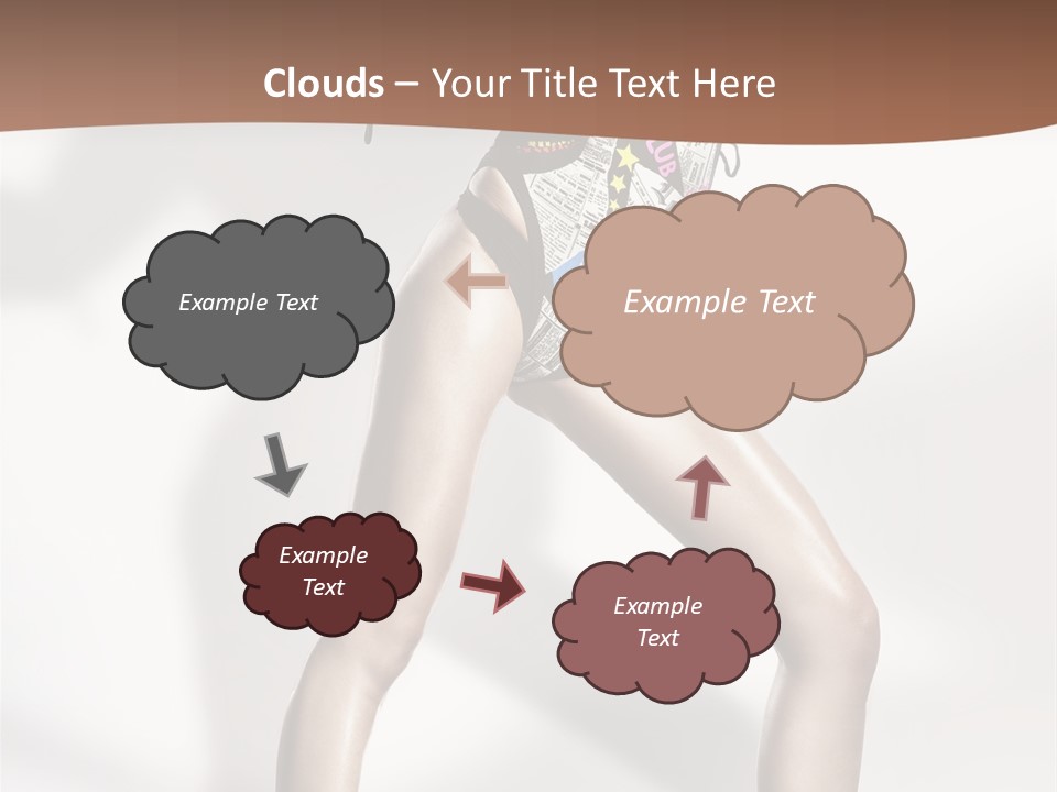 A Woman In High Heels Is Dancing On A White Background PowerPoint Template