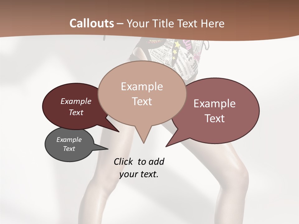 A Woman In High Heels Is Dancing On A White Background PowerPoint Template