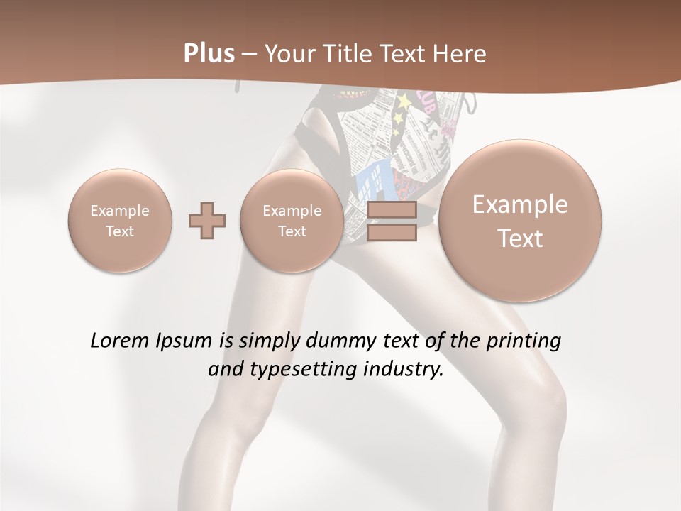 A Woman In High Heels Is Dancing On A White Background PowerPoint Template