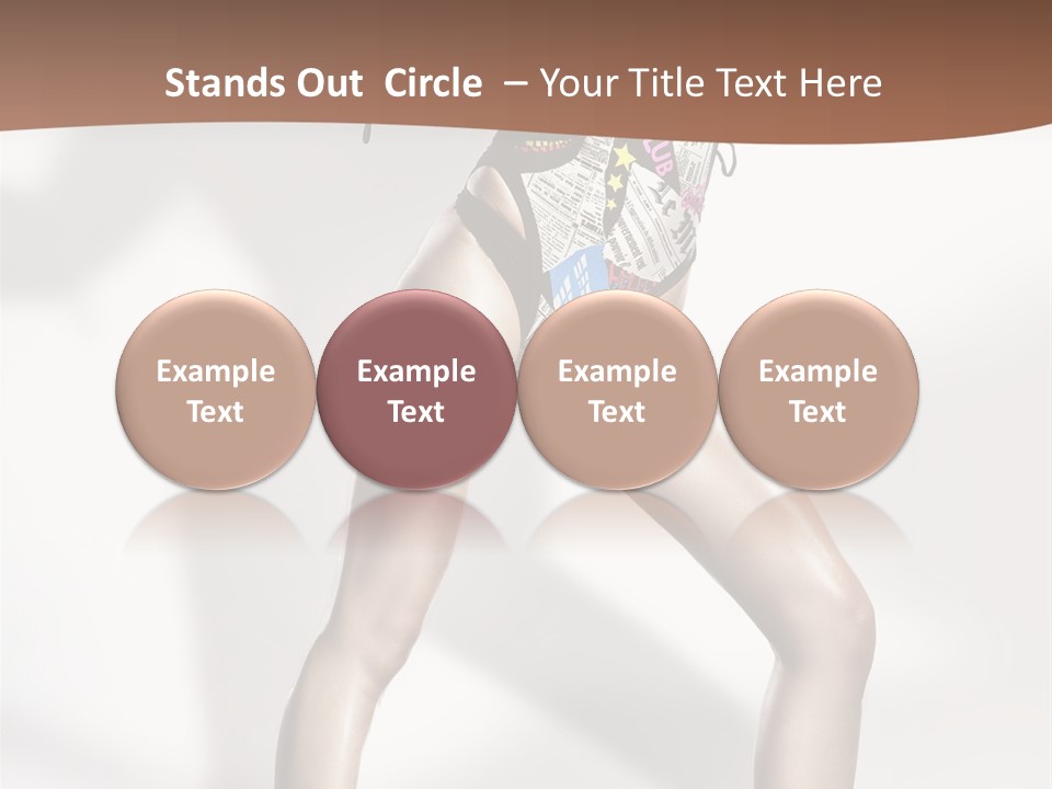 A Woman In High Heels Is Dancing On A White Background PowerPoint Template