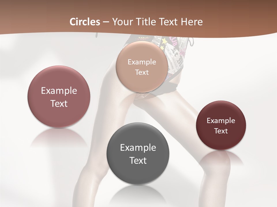 A Woman In High Heels Is Dancing On A White Background PowerPoint Template