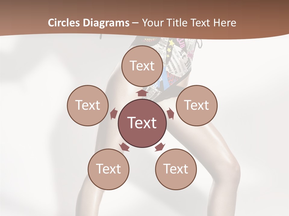 A Woman In High Heels Is Dancing On A White Background PowerPoint Template