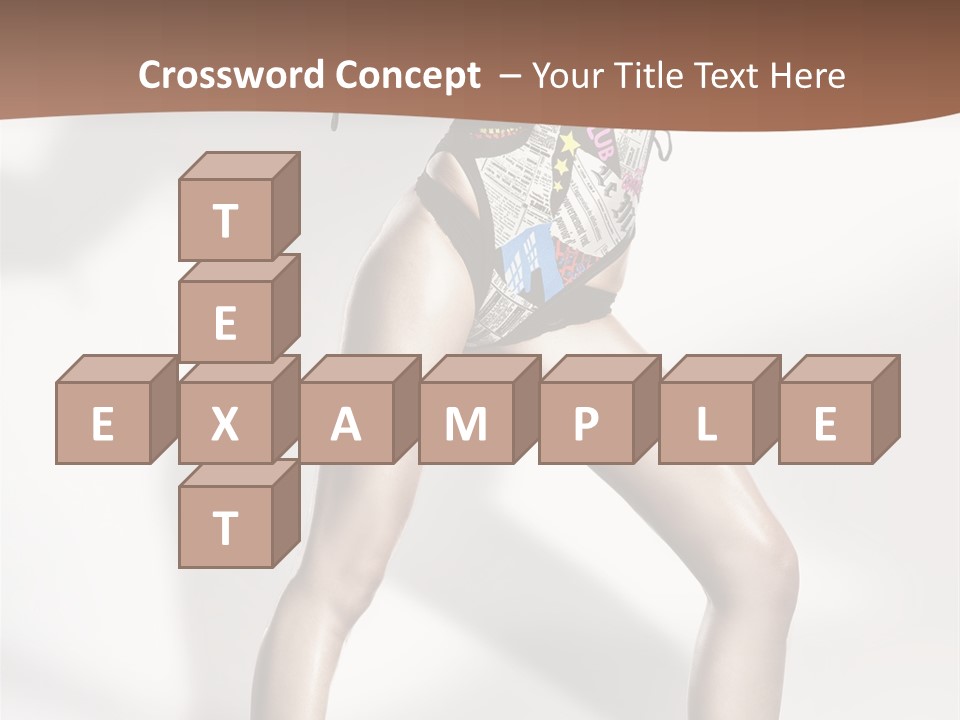 A Woman In High Heels Is Dancing On A White Background PowerPoint Template