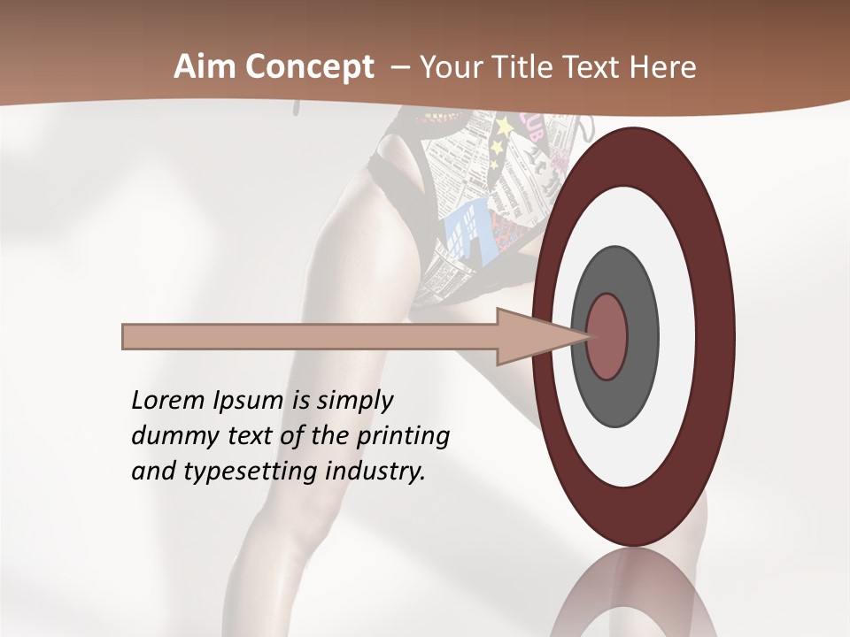 A Woman In High Heels Is Dancing On A White Background PowerPoint Template