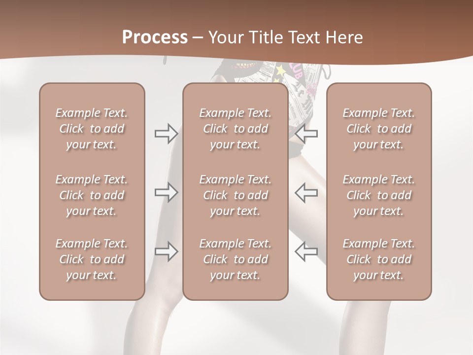 A Woman In High Heels Is Dancing On A White Background PowerPoint Template