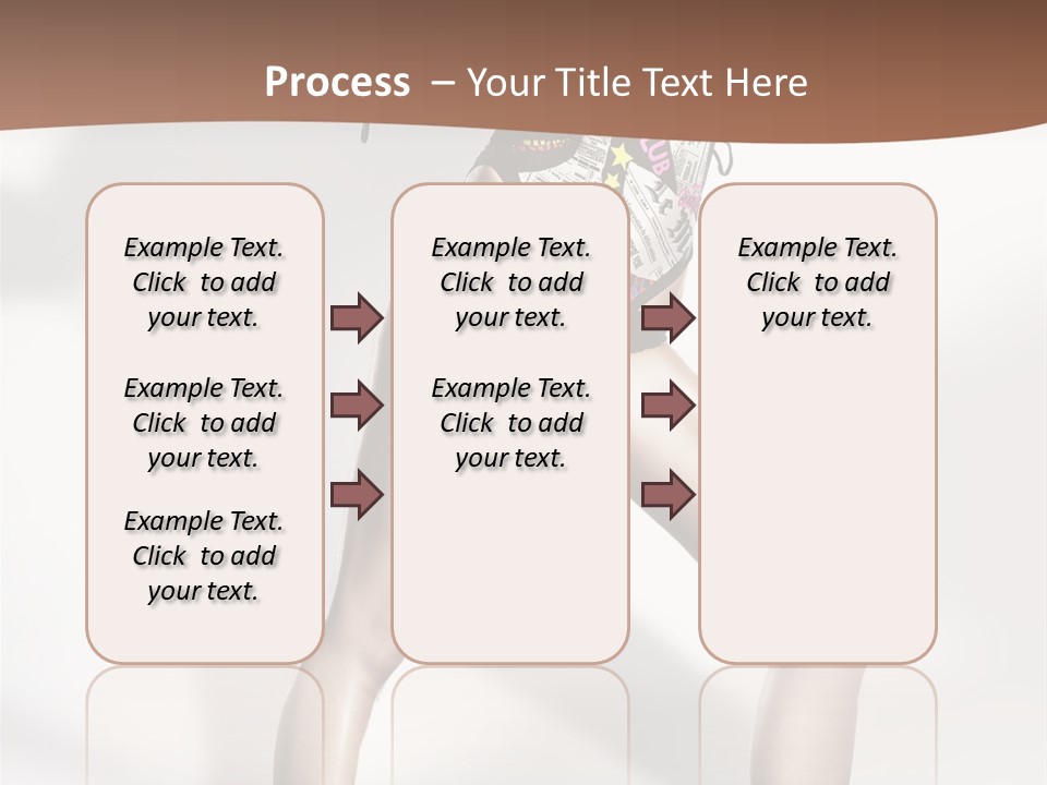 A Woman In High Heels Is Dancing On A White Background PowerPoint Template