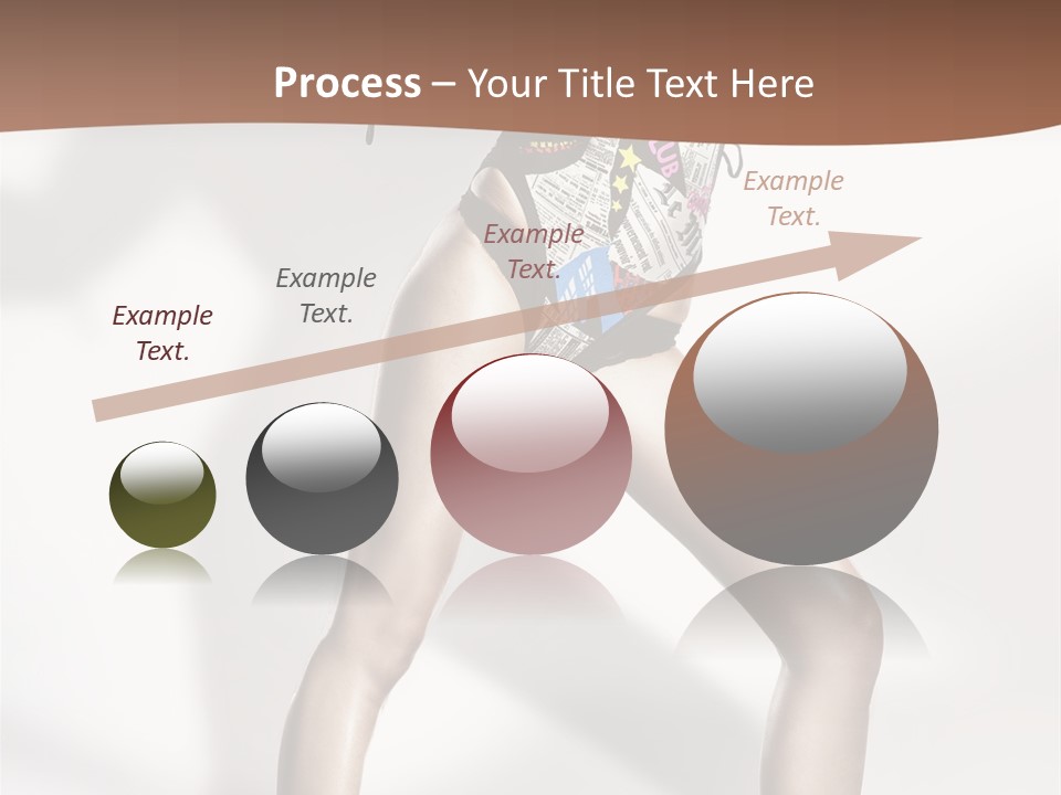 A Woman In High Heels Is Dancing On A White Background PowerPoint Template