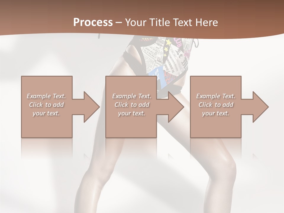 A Woman In High Heels Is Dancing On A White Background PowerPoint Template