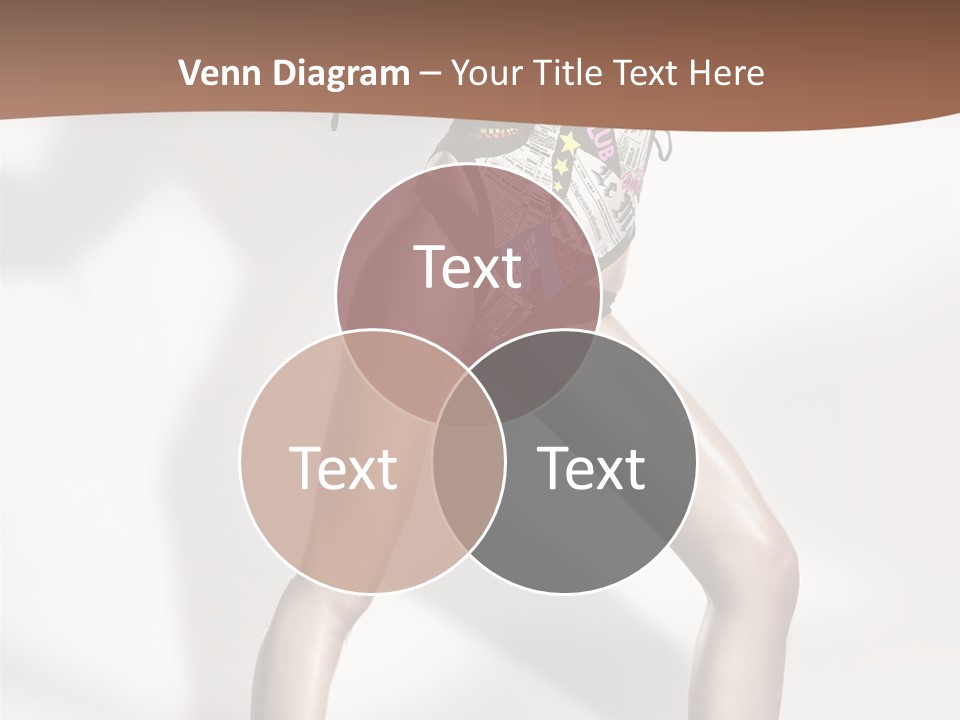 A Woman In High Heels Is Dancing On A White Background PowerPoint Template