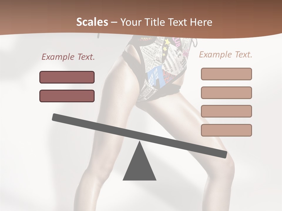 A Woman In High Heels Is Dancing On A White Background PowerPoint Template