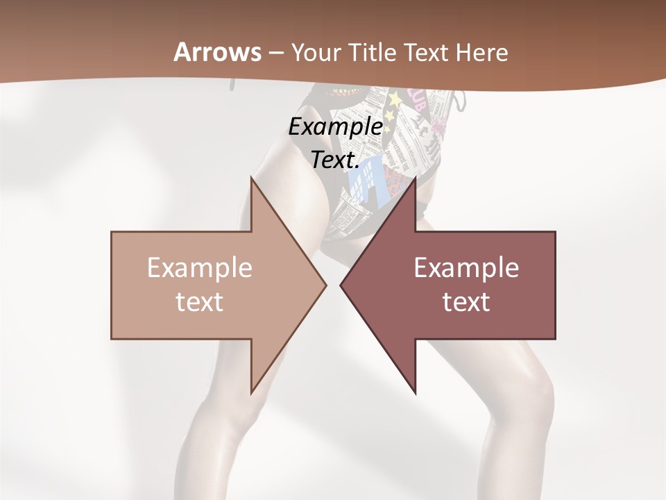 A Woman In High Heels Is Dancing On A White Background PowerPoint Template