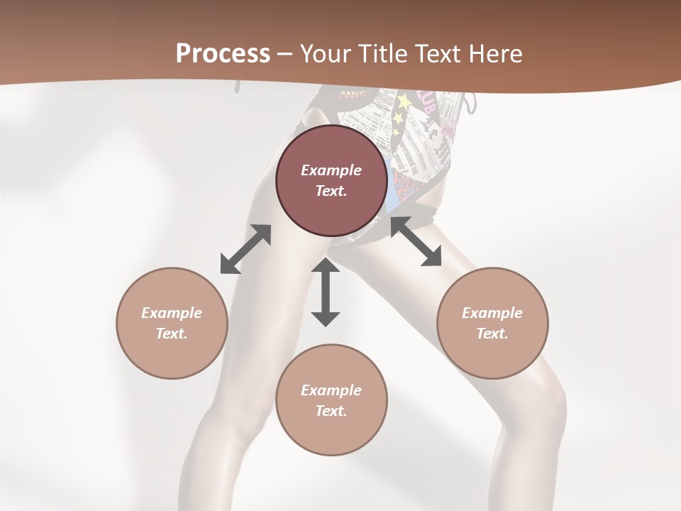 A Woman In High Heels Is Dancing On A White Background PowerPoint Template