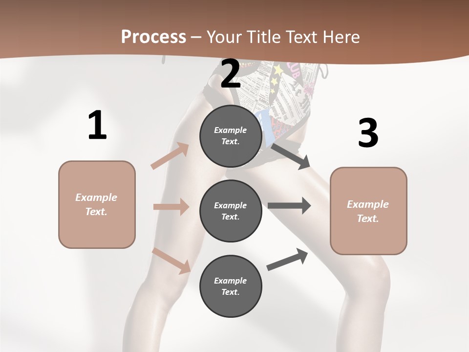 A Woman In High Heels Is Dancing On A White Background PowerPoint Template