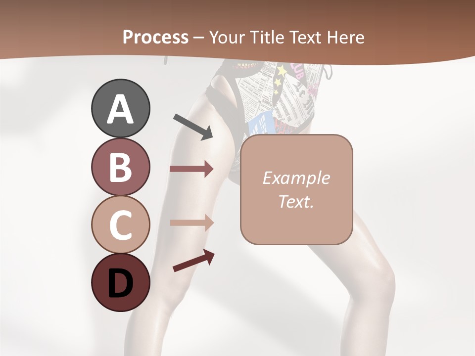 A Woman In High Heels Is Dancing On A White Background PowerPoint Template