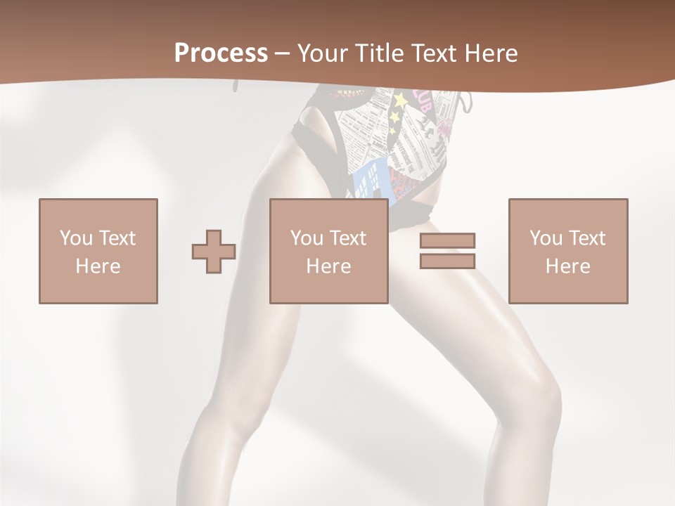 A Woman In High Heels Is Dancing On A White Background PowerPoint Template