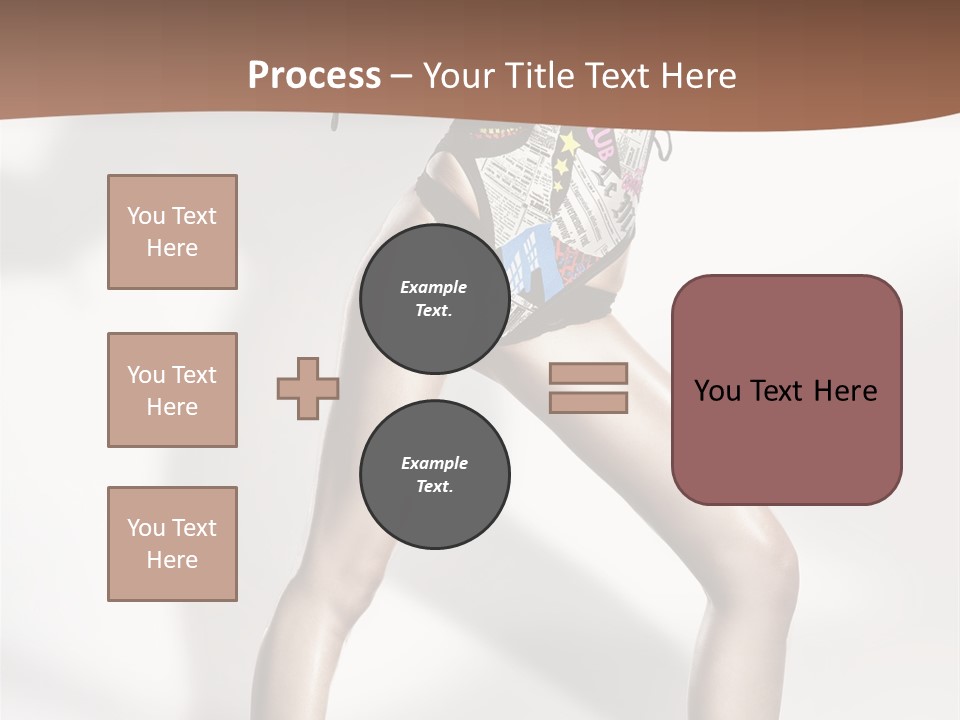 A Woman In High Heels Is Dancing On A White Background PowerPoint Template