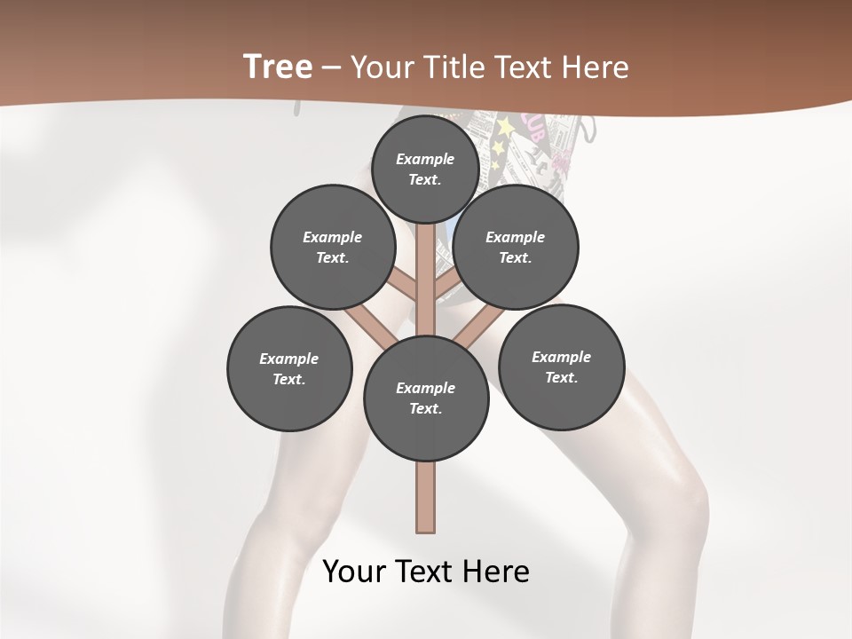 A Woman In High Heels Is Dancing On A White Background PowerPoint Template