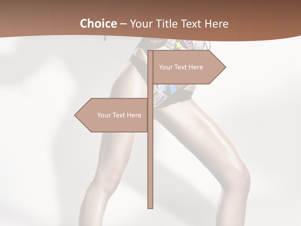 A Woman In High Heels Is Dancing On A White Background PowerPoint Template