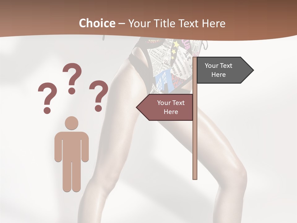 A Woman In High Heels Is Dancing On A White Background PowerPoint Template