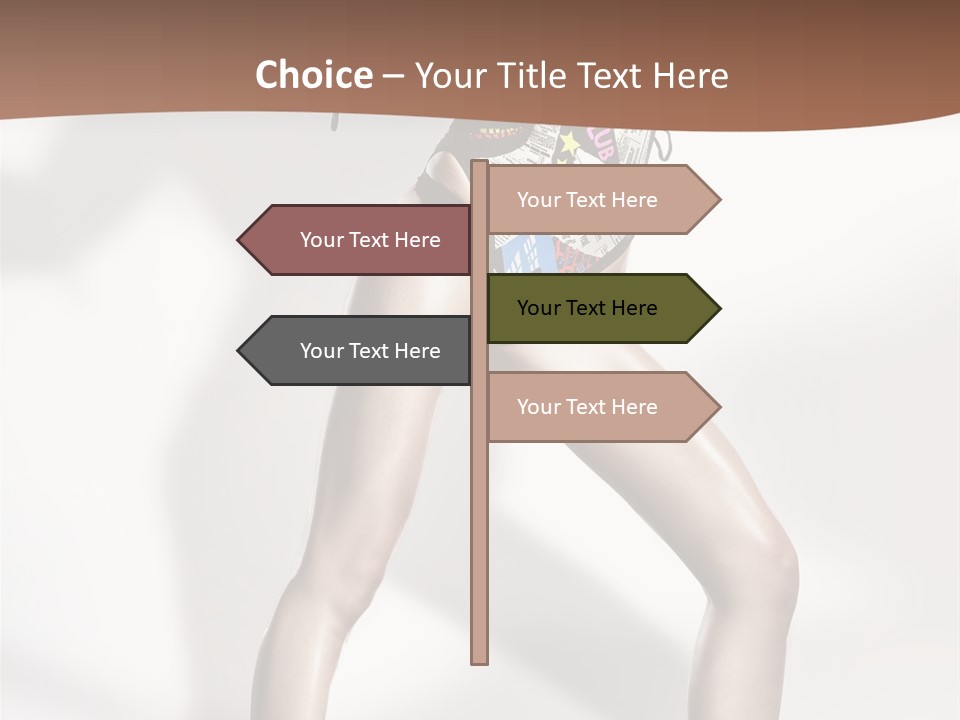 A Woman In High Heels Is Dancing On A White Background PowerPoint Template