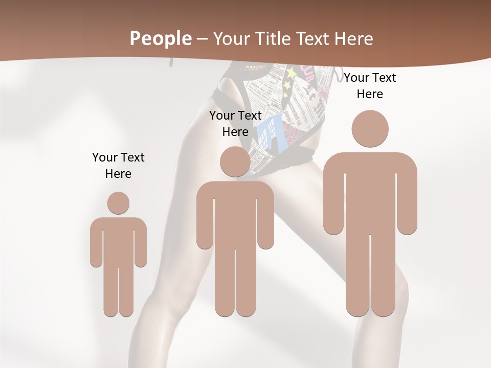 A Woman In High Heels Is Dancing On A White Background PowerPoint Template