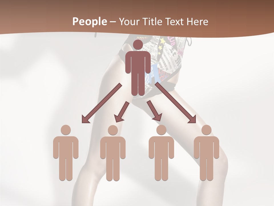 A Woman In High Heels Is Dancing On A White Background PowerPoint Template