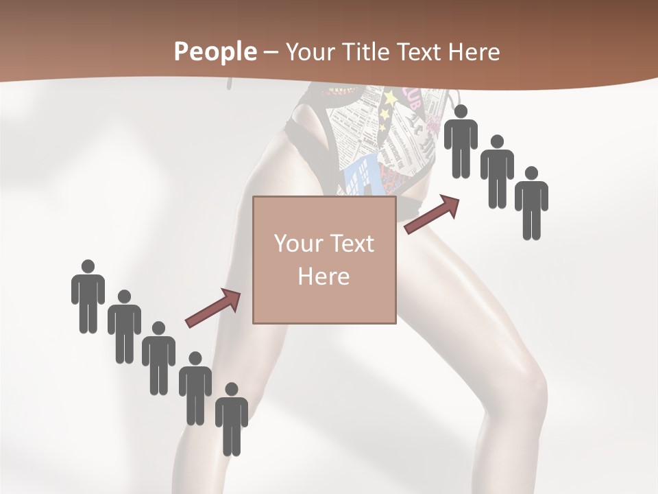 A Woman In High Heels Is Dancing On A White Background PowerPoint Template