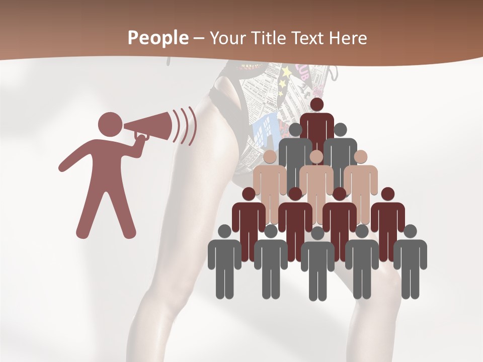 A Woman In High Heels Is Dancing On A White Background PowerPoint Template