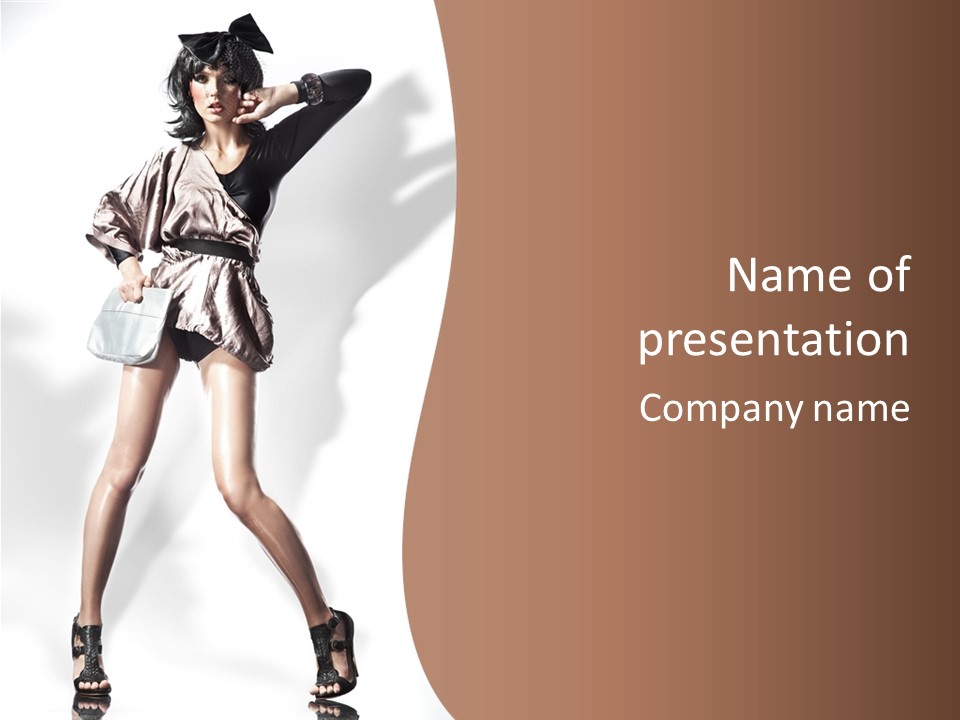 Head Pose Pretty PowerPoint Template