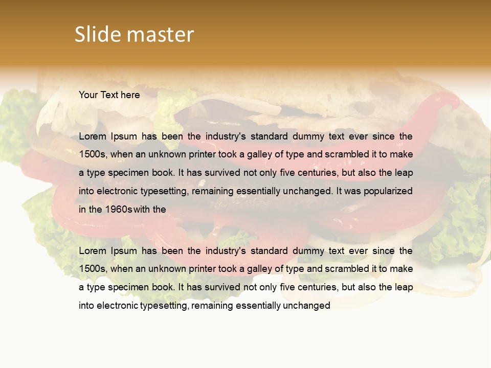 Meat Food Meal PowerPoint Template