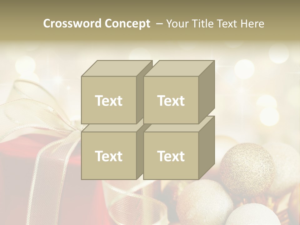 Party Seasonal Present PowerPoint Template