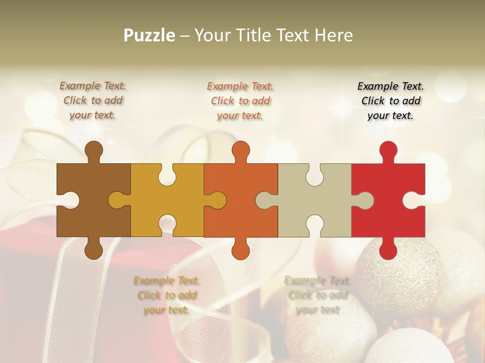 Party Seasonal Present PowerPoint Template