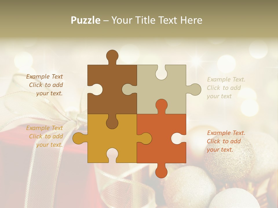 Party Seasonal Present PowerPoint Template