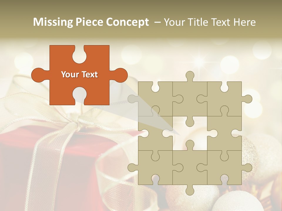 Party Seasonal Present PowerPoint Template