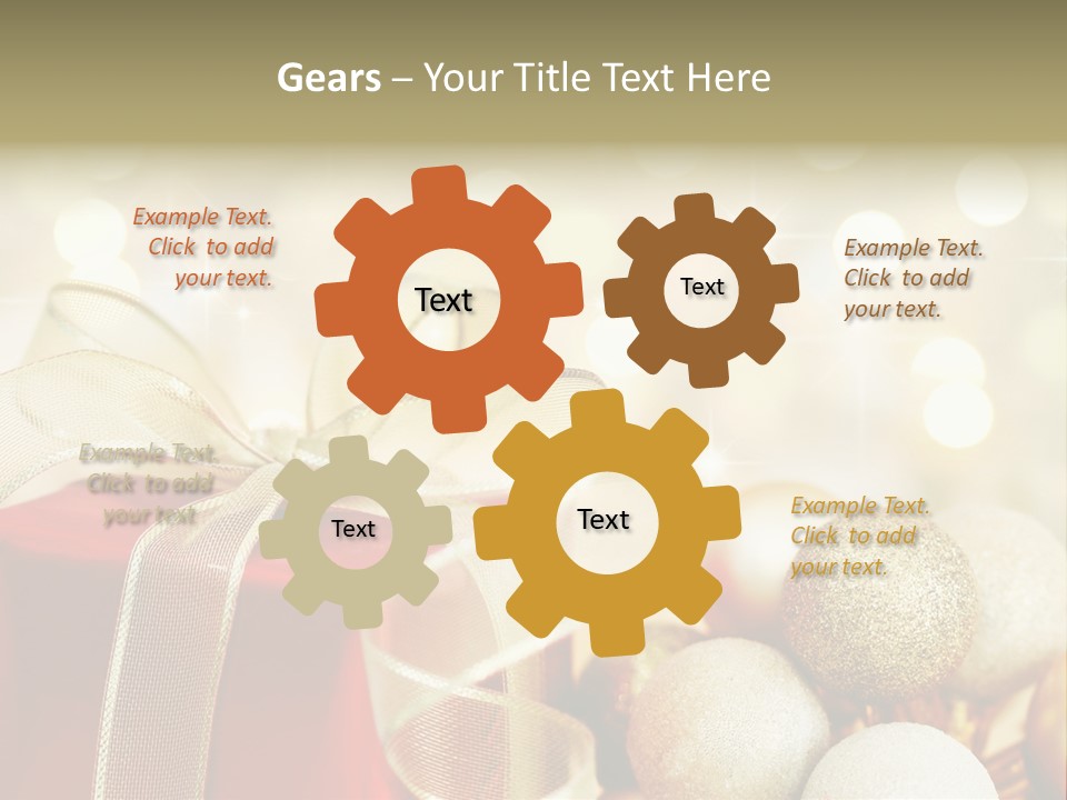 Party Seasonal Present PowerPoint Template