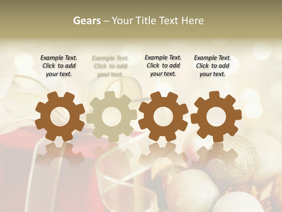 Party Seasonal Present PowerPoint Template