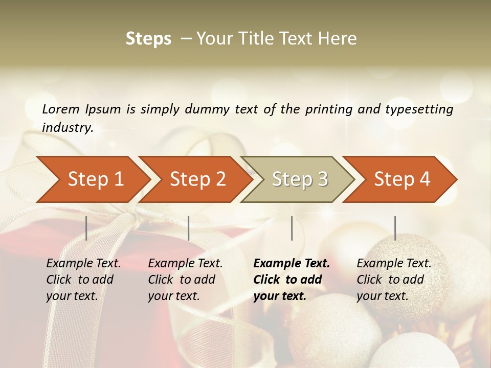 Party Seasonal Present PowerPoint Template