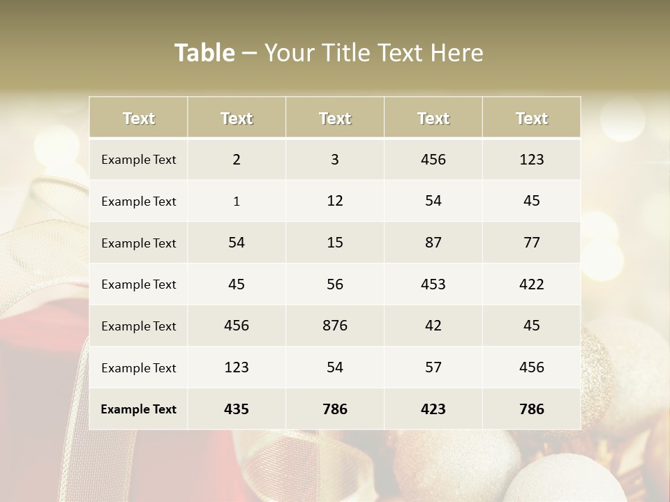 Party Seasonal Present PowerPoint Template