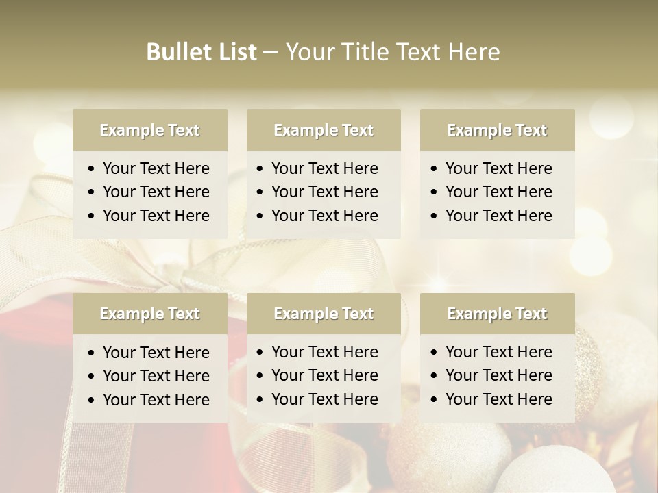 Party Seasonal Present PowerPoint Template